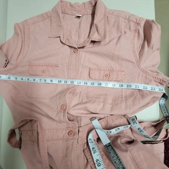Old Navy NWT Tie-Belt Utility Canvas Jumpsuit Size Xl. - Picture 13 of 15